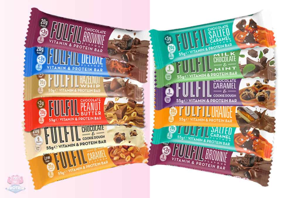 Fulfil vitamin & protein bar assortment of flavours